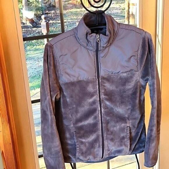 Emily B Teddy Bear Fleece LS Full Zip Pocketed Sz. M Jacket - Picture 1 of 12